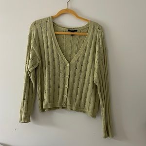 Forever 21 green button down